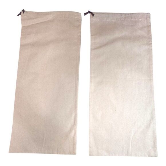 Gucci Beige Dust Bags Pair For Shoes Authentic Drawstring Closure Set 2 Storage - Picture 3 of 5